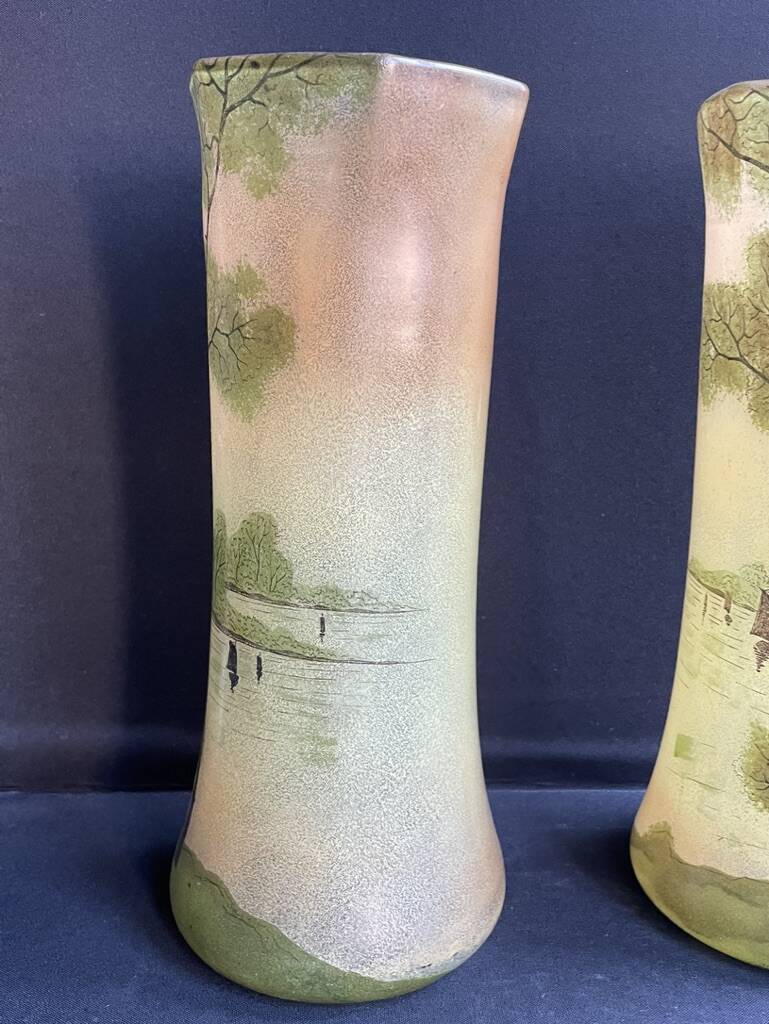 Pair of FT Legras Toul vases – 19th century