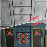 Hand-painted sideboard