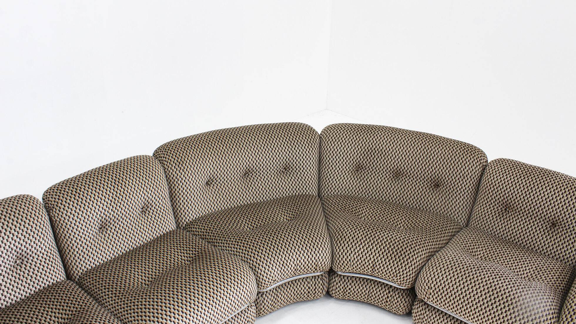 Vintage Italian modular sectional sofa Longuette by Co.im 1970s