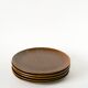 Set of 5 stoneware dessert plates, 1970