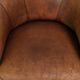 Sturdy set of vintage sheepskin club armchairs with a great appearance