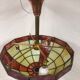 Lustre art déco pâte de verre façon vitrail 1930