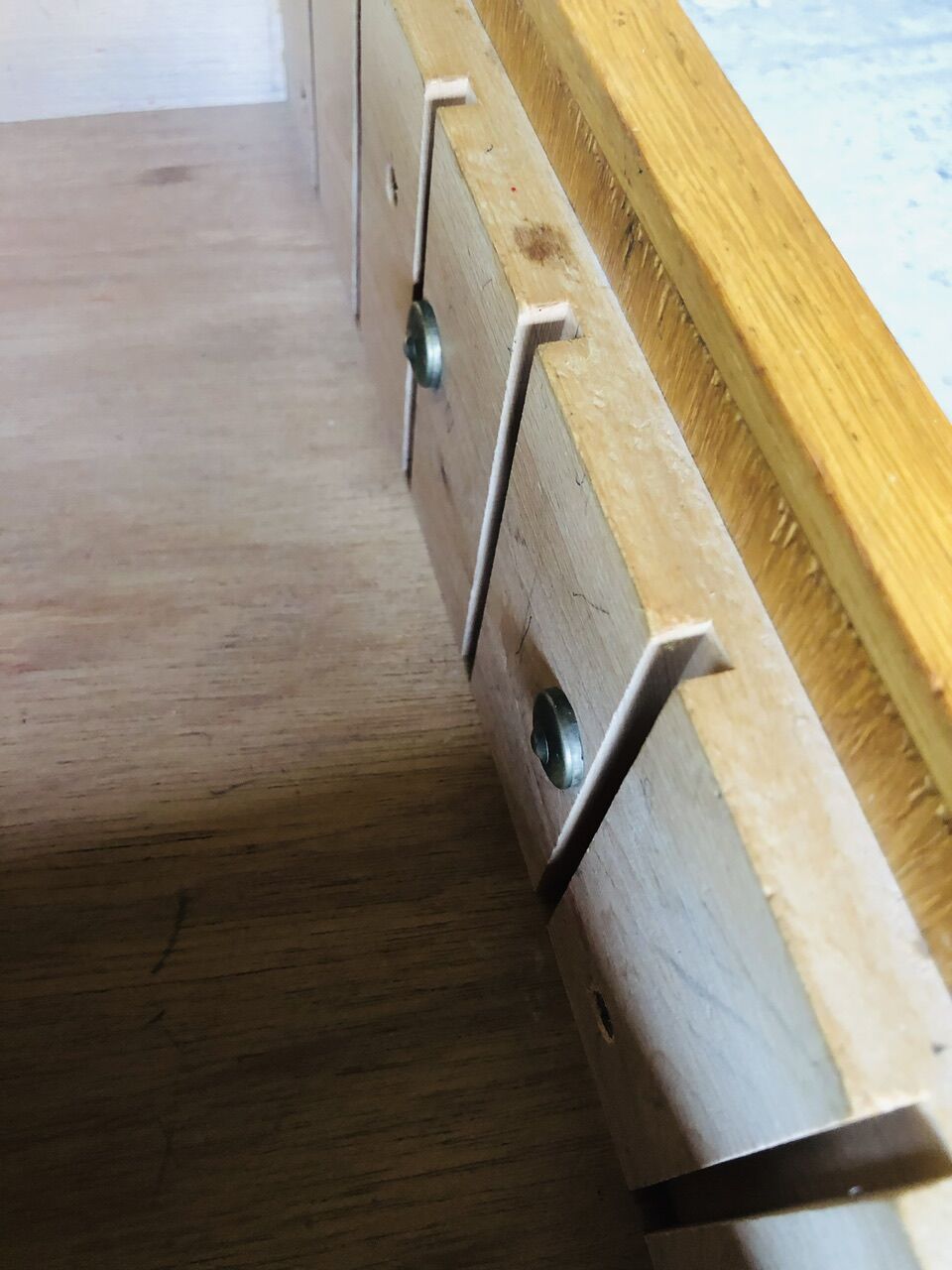 Commode vintage chêne blond Circa 60