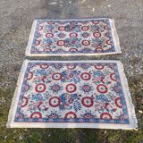 Pair of Persian Afir wool rugs hand knotted