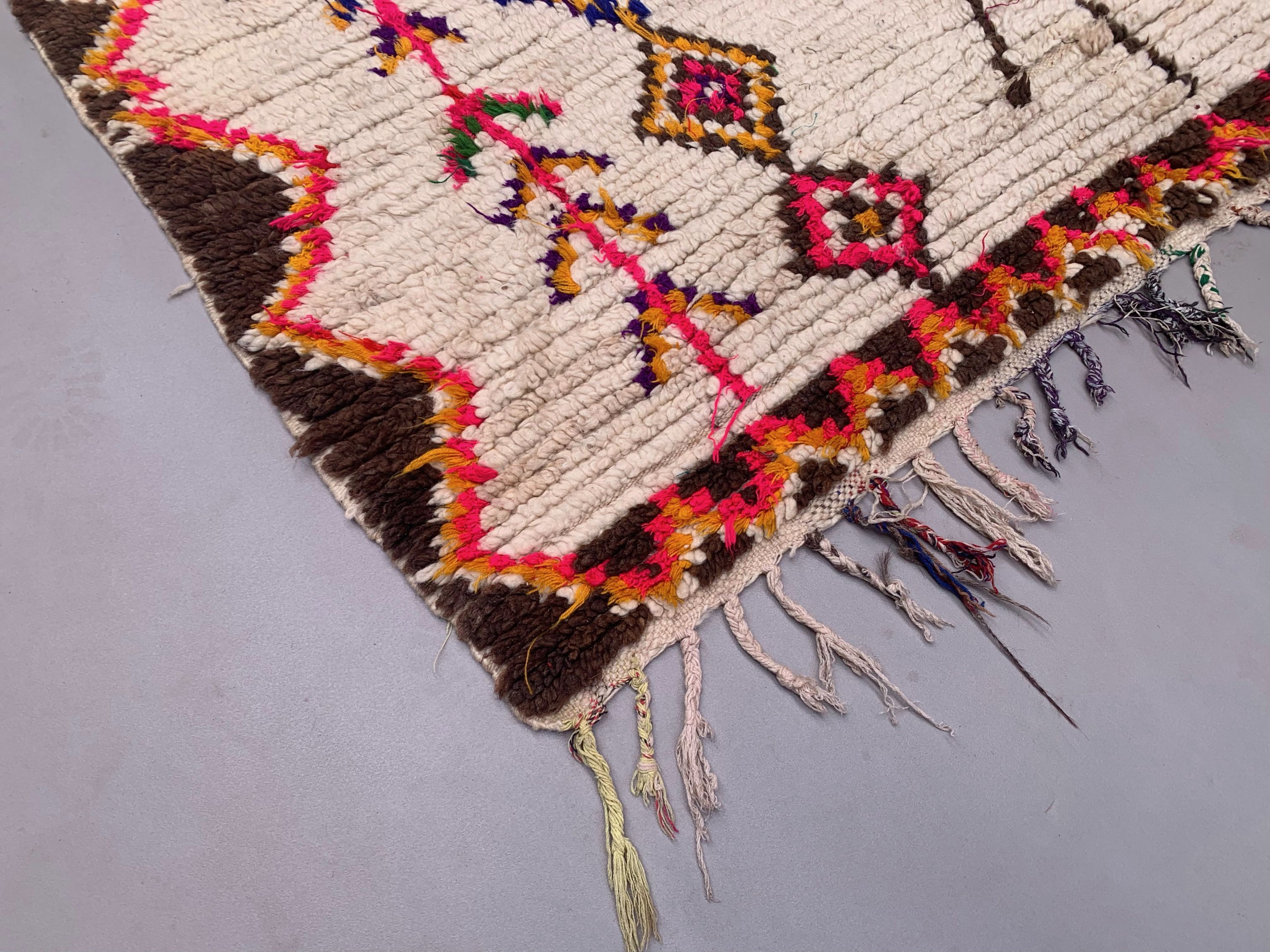 Vintage moroccan azilal rug 280x148 cm berber atlas, tribal