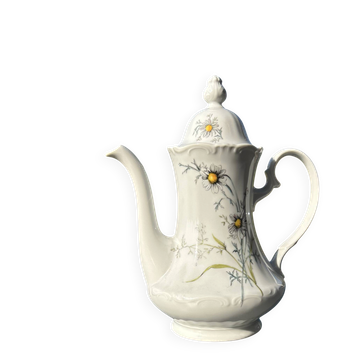 Vintage porcelain coffee pot Winterling Röslau Bavaria – Daisy pattern