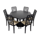 Table et 6 chaises, Thonet post moderne par Ernst W. Beranek années 1980
