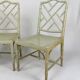 Set of 3 Japanese-style chairs, France, circa 1900