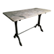 French bistro table made of marble with a cast iron base, 1920s–1930s.