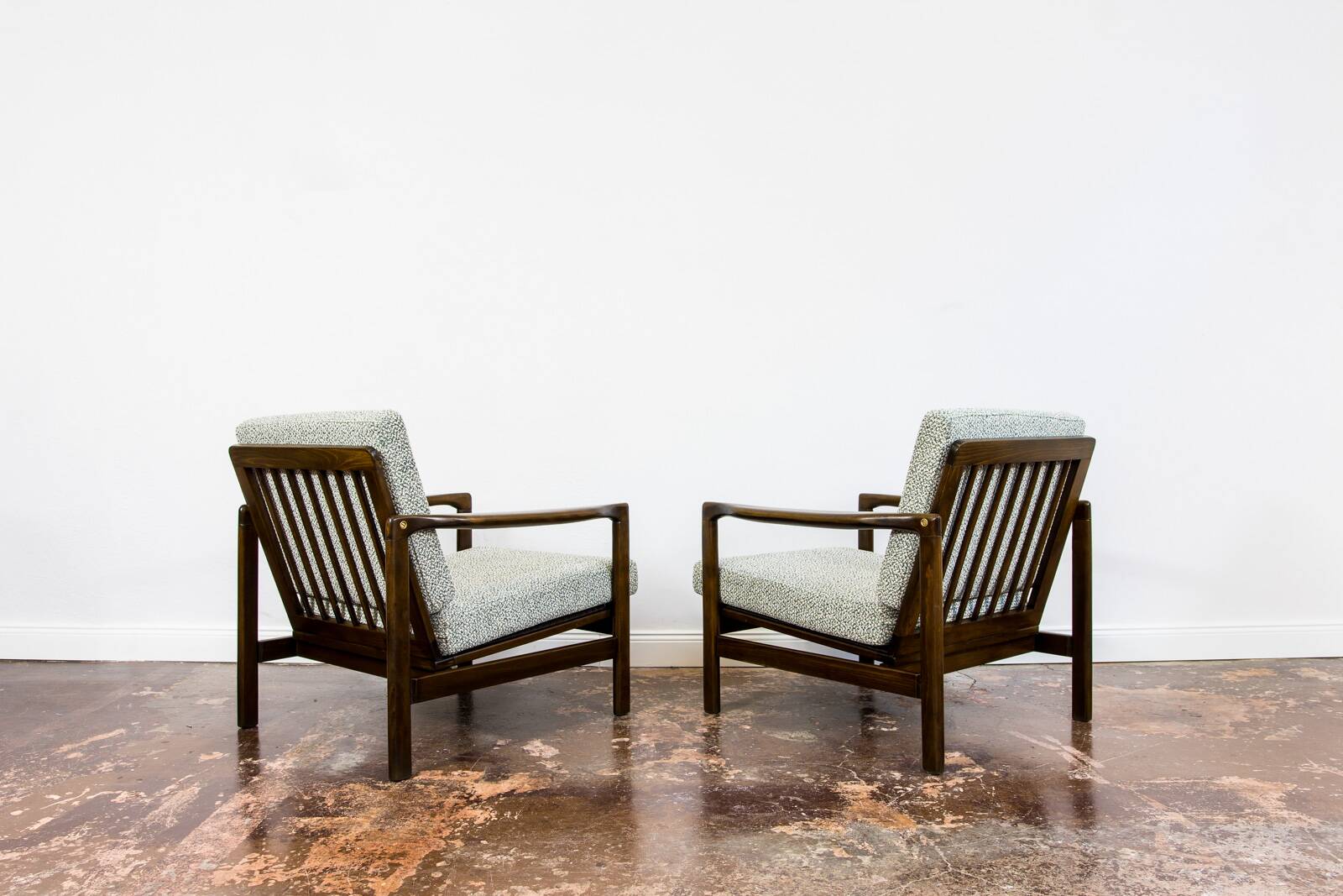Mid Century Armchairs By Zenon Bączyk, 1960's, Set Of 2