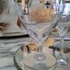 6 verres à vin gravés style bistro en verre soufflé
