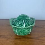 Green cabbage ceramic soup tureen, 1970/80