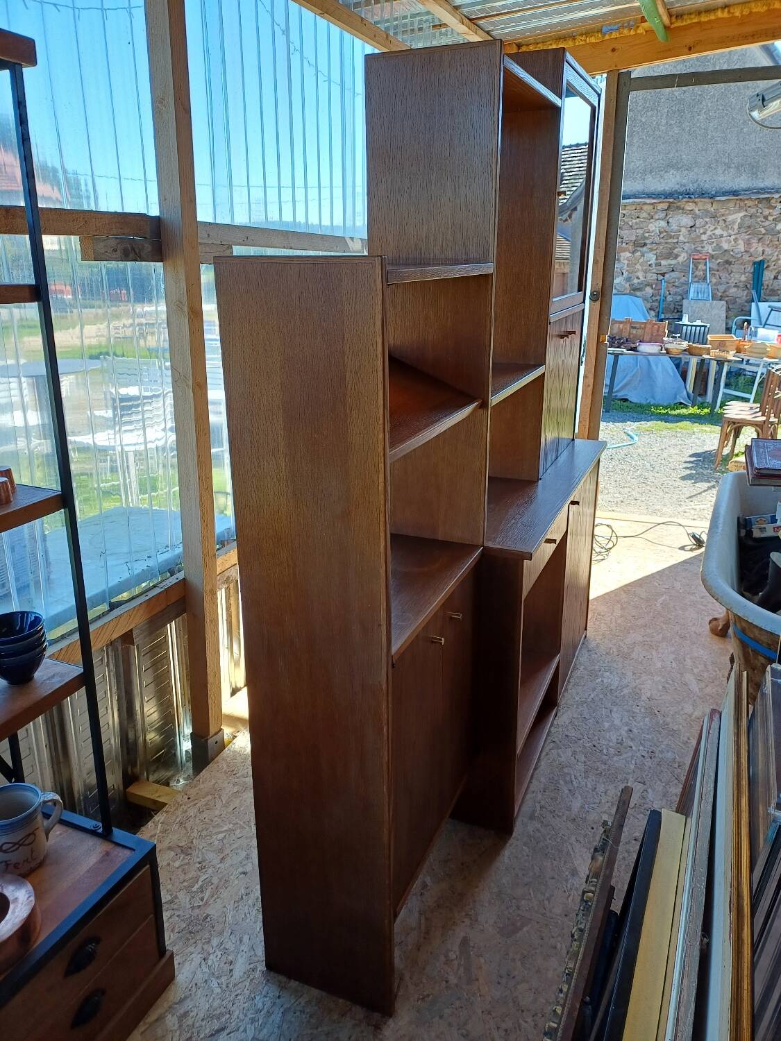 Bibliothèque étagère vintage