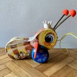 Fisher-Price wooden pull toy - Queen Buzzy Bee -1960