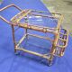 Service trolley, bar, bamboo, rattan, 1950s