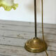 Yellow brass and opaline lamp