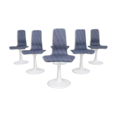 6x Space Age Dining Chair by Läsko Studioform International, 1970s