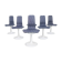 6x Space Age Dining Chair by Läsko Studioform International, 1970s