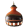 Vintage ceramic pendant lamp Fat Lava Germany 60s