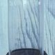 Antique wedding globe in oval glass 27 cm high