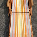 Deck chair, Chilean vintage orange tone