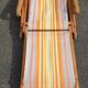 Chaise longue, chilienne vintage ton orangé