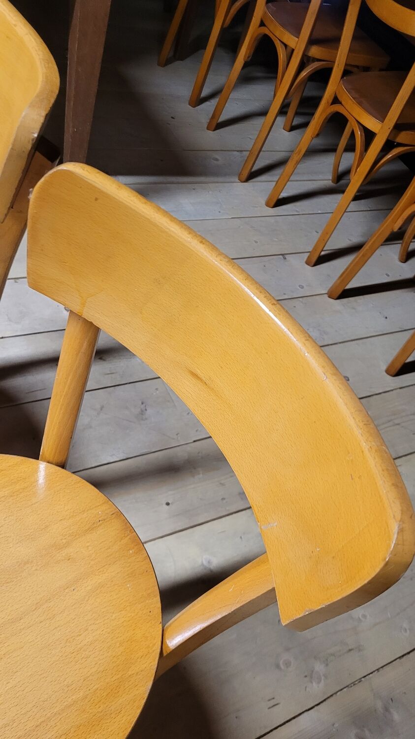 Pair of old bistro chairs, 1950s
