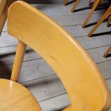 Paire chaises de bistrot ancienne, 1950s