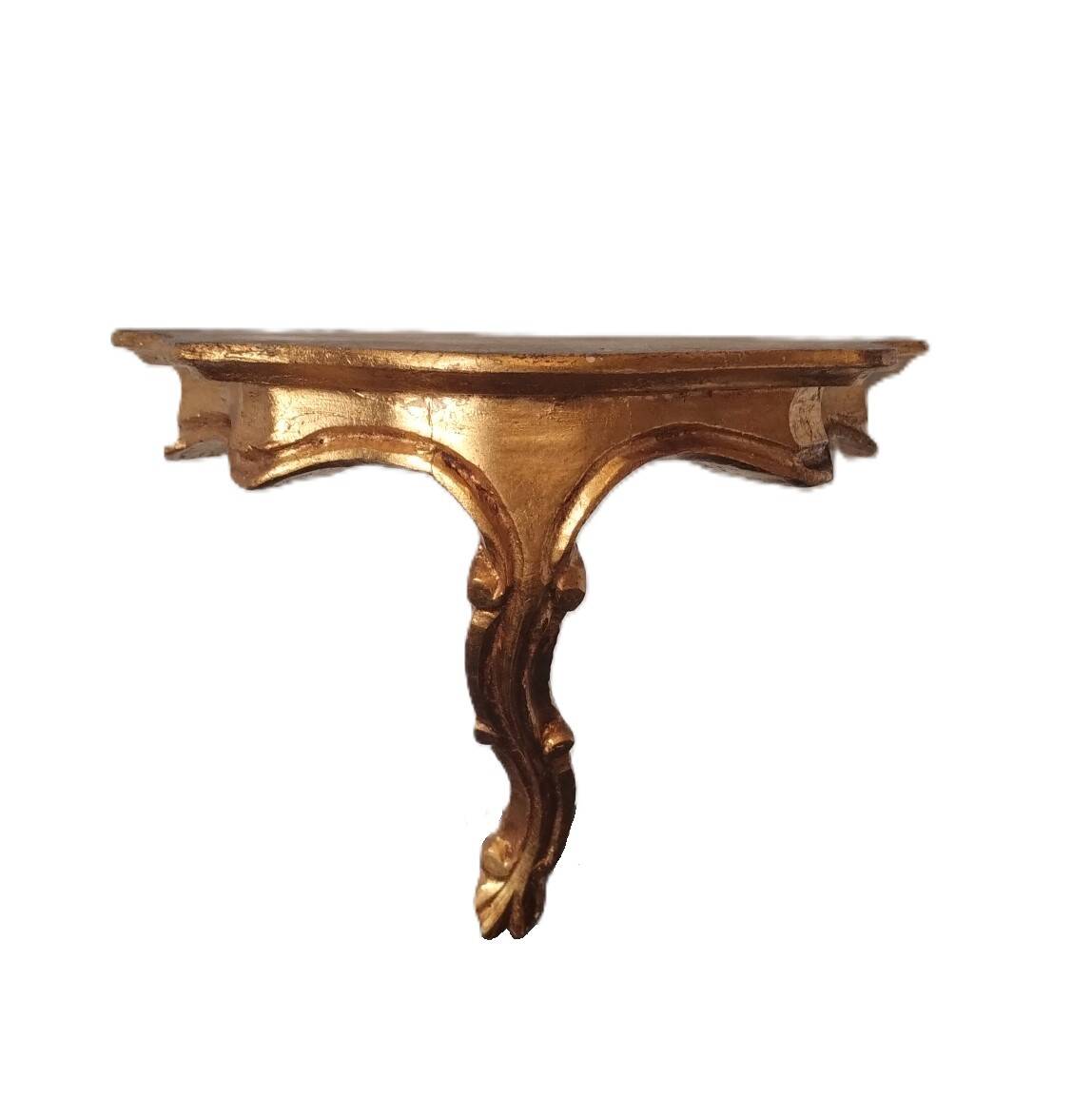 Small Louis XV style gilded wall console