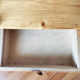 Paire de tables de chevet pin massif 1980