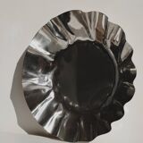 Large folded chrome bowl