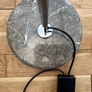 Guzzini "Mattonella" floor lamp, Mondrago marble base, 1970