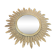 Golden metal sun mirror