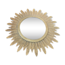 Golden metal sun mirror