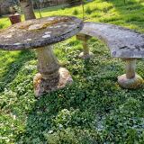 Reinforced concrete table + bench