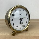 Clock alarm clock Jaz gold metal