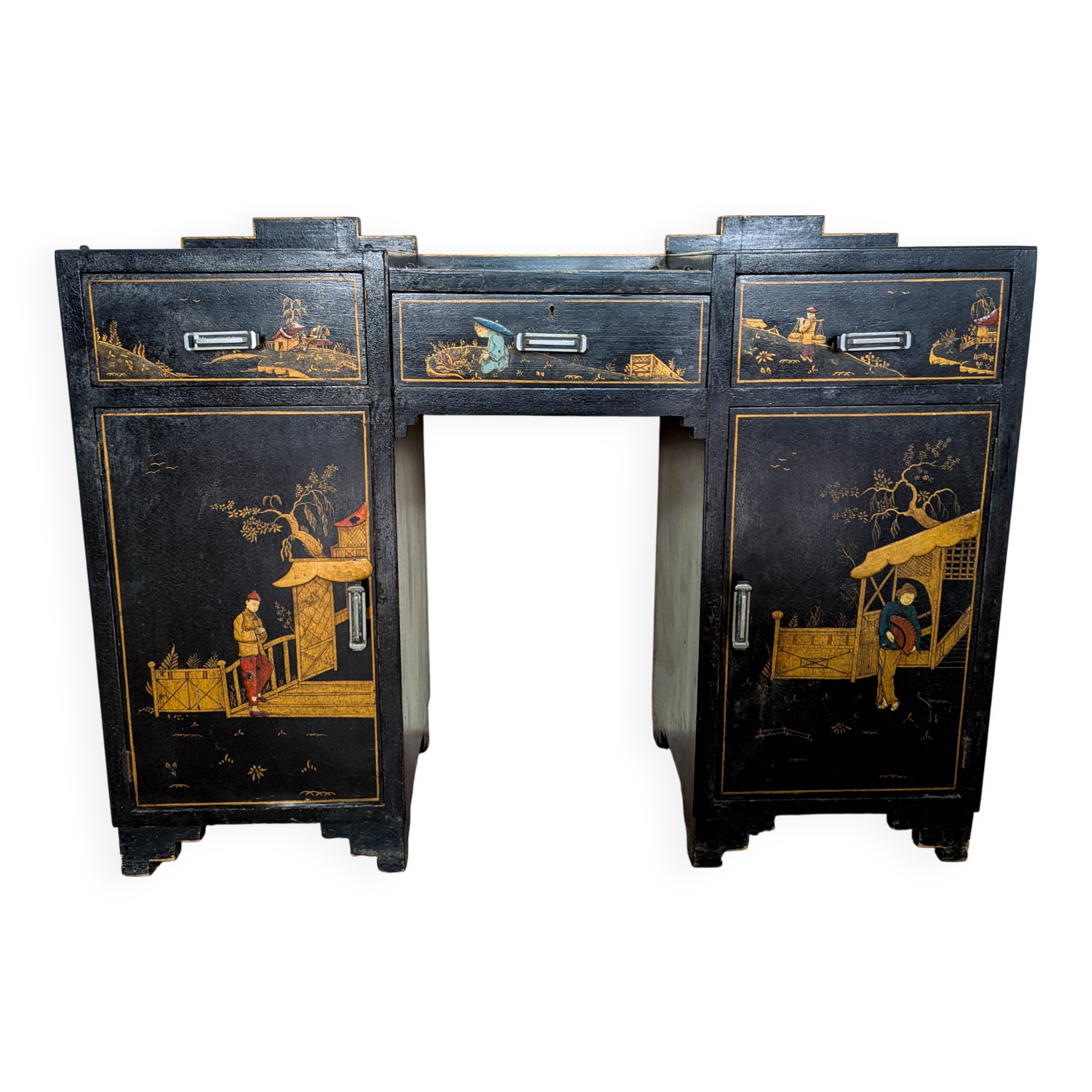 Small Chinese lacquer desk