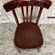 Antique bistrot chair wood curved back vintage