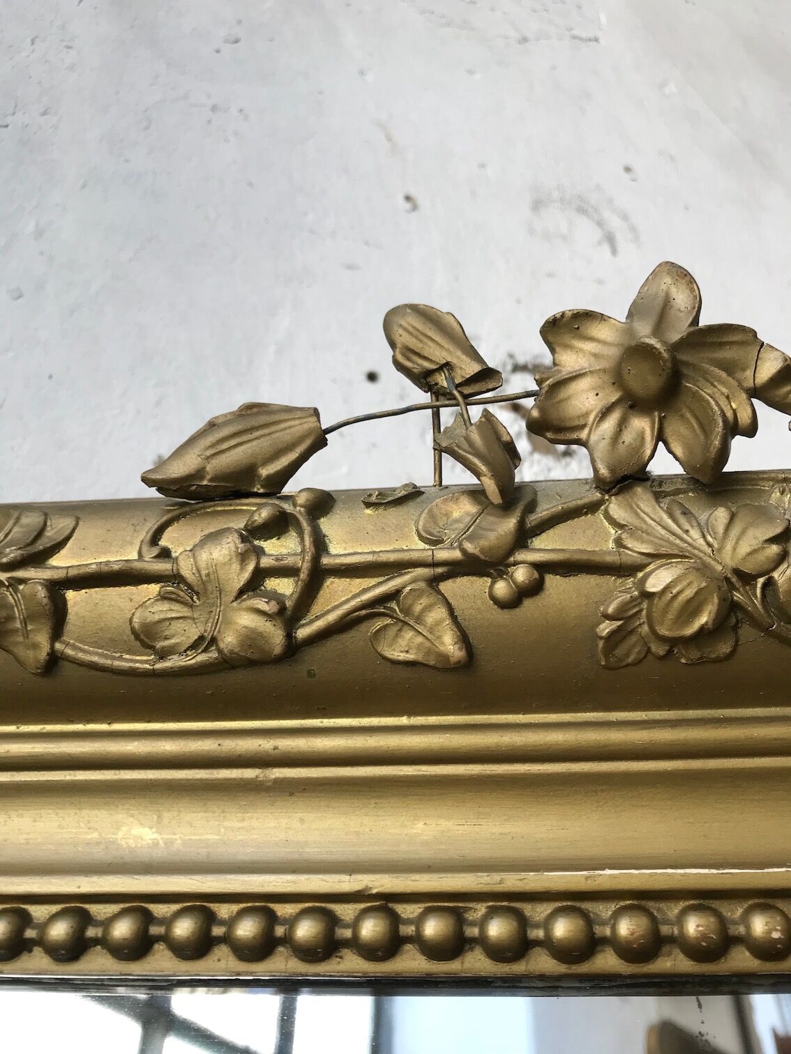 Mirror Louis Philippe flowery 141x180cm