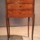 Flower marquetry bedside table in Louis XV style