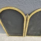 Antique 1920s vintage brass fireplace screen