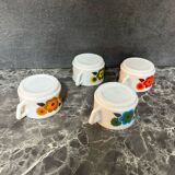 Arcopal coffee cup lotus flower pops 70s