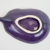 Ceramic eggplant emptier by Aegitna Vallauris
