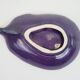 Vide poche aubergine en céramique signée Aegitna Vallauris