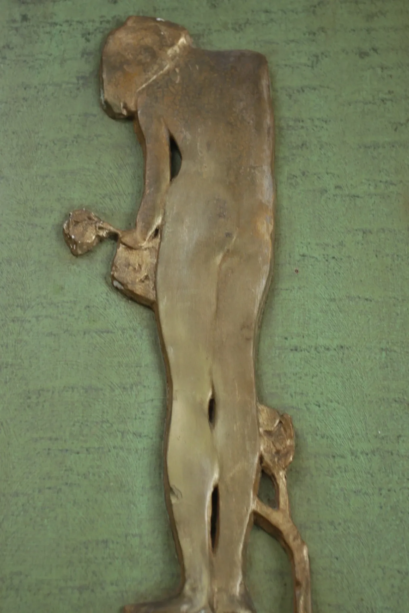 Rowley Gallery Art Deco mirror with gilt relief of a girl, London c.1930