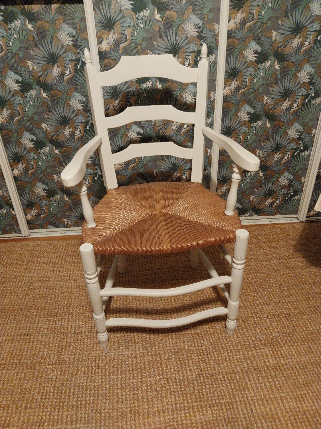 Provencal straw chair