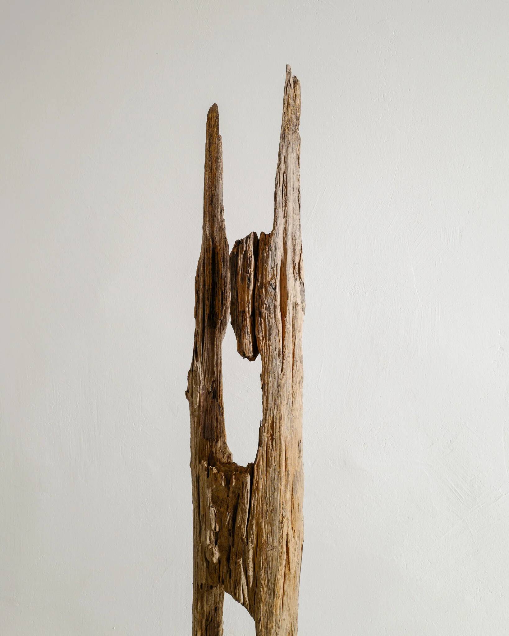 Vintage Sculptural Wooden Totem Floor Sculpture