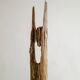Vintage Sculptural Wooden Totem Floor Sculpture