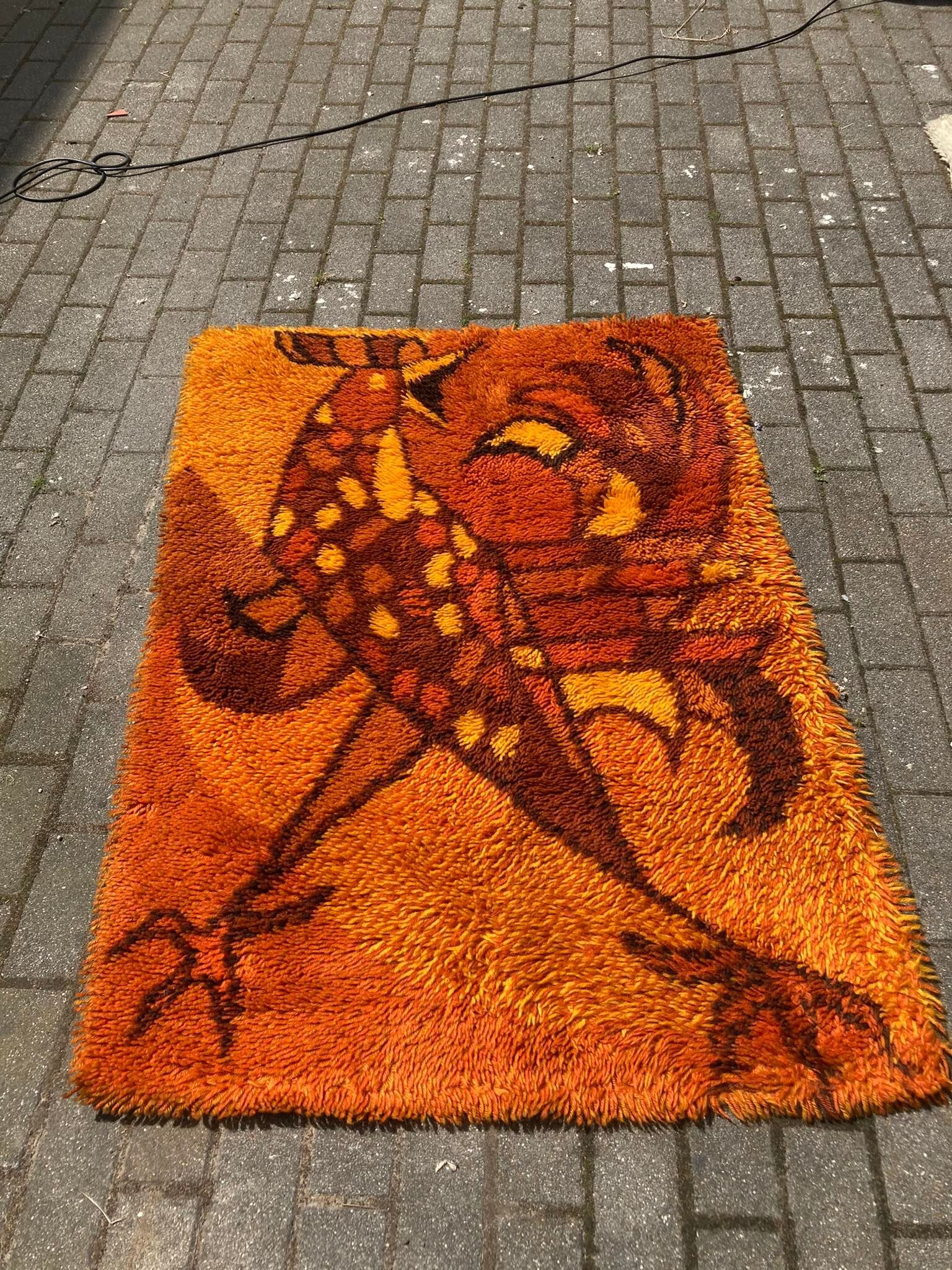 Ege taepper rya wool rug 1970