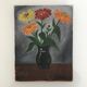 Tableau ancien bouquet de marguerites
